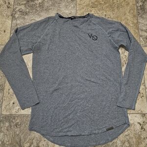 Vanquish Fitness gym grey long sleeve raglan shirt XL